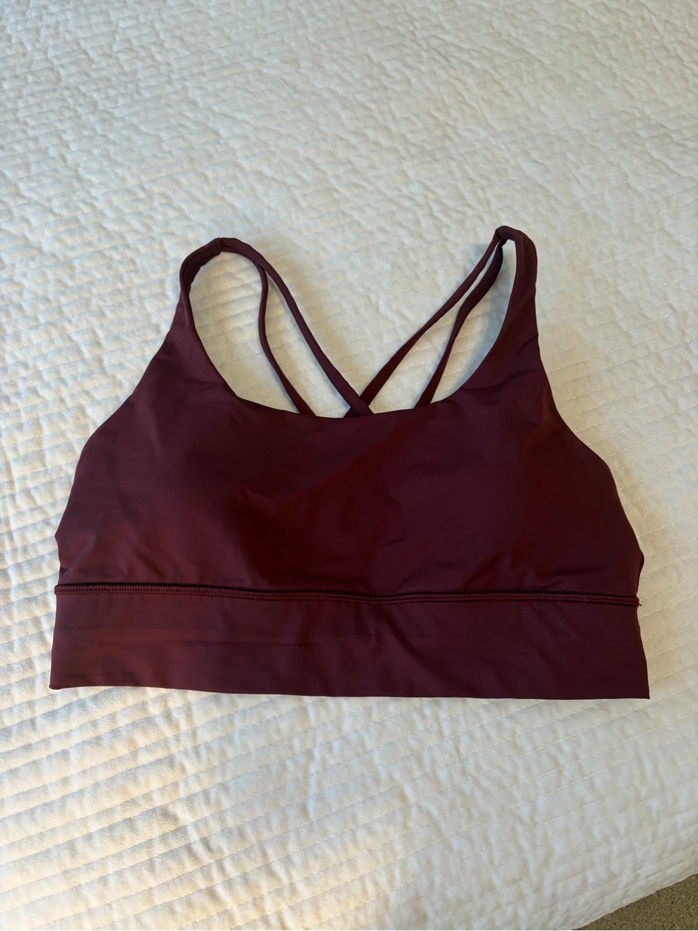 Lululemon Energy Longline Bra - Burgundy